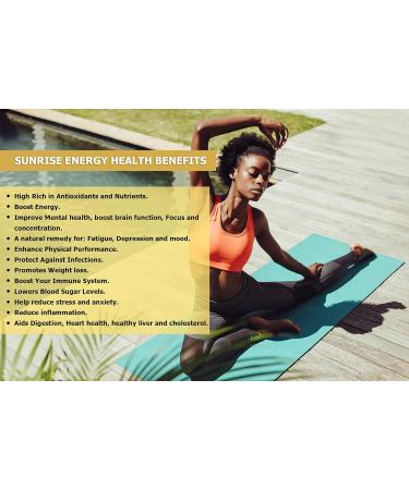 Organic Sunrise Energy Tea: Honeybush, Guayusa, Ashwagandha, Rooibos, Yerba Mate & Matcha Blend for Morning Power - Buy Online on GoSupps.com