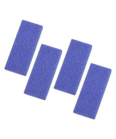 VOCOSTE 4 Pcs Foot Soin Exfoliant Gommage Pierre Double Sided Fine and Grossier Ponce Pierre Pied Lime Bleu