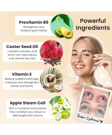 Forever Brow Eyebrow Growth Serum Multi Pack - 3-Pack for Bushy, Thick & Full Brows - Clean Plant-Based Formula with Castor Seed Oil & Apple Stem Cell - 0.27 Fl Oz (Pack of 3) - Buy Online on GoSupps.com