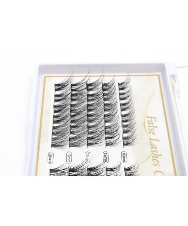 Handmade D Curl Cluster Lashes Extensions - 10-16mm Mixed Lengths | Soft Individual False Eyelashes for Natural Makeup | DIY Eye Lashes (CBK-GYH01 - Buy Online on GoSupps.com