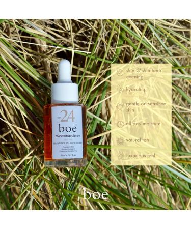 Niacinamide Serum Bo No.24 with Self Tan Allantoin + Vitamin B3 GOLDEN GLOW Skincare Vegan Friendly Suitable For All Skin Types - 30ml - Buy Online on GoSupps.com
