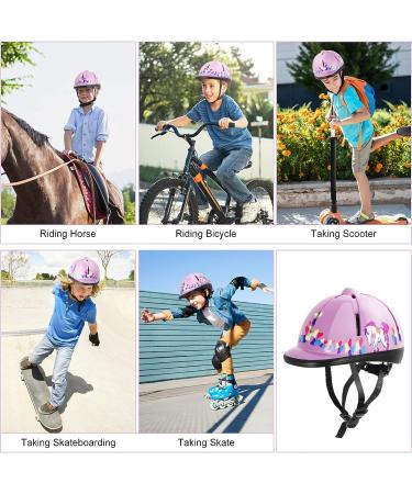 Xiaozxwlhq Adjustable Kids Equestrian Helmet - Small Pink | Horse Riding Protective Gear - Buy Online on GoSupps.com