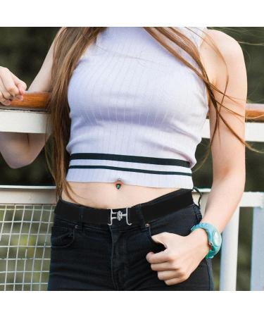 PEUTIER 1.5in Elastic Equestrian Belt & Keychain Horse Riding Belt with Surcingle Buckle Horse Bit Belt Comfortable Waist Belt Leather Key Strap for Equestrian Horseback Riding Sports - Buy Online on GoSupps.com