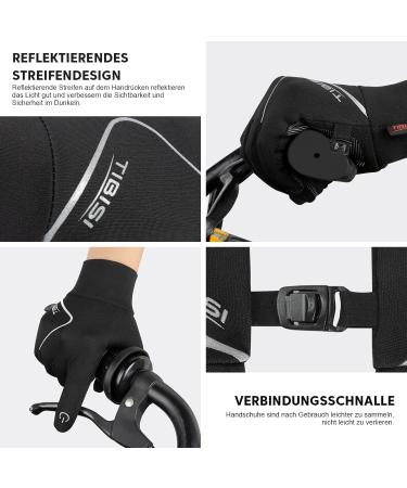 Winter Riding Gloves for Kids - Waterproof Anti-Slip Touchscreen | Puliou Bicycle Gloves for Girls 4-12 Years - Buy Online on GoSupps.com