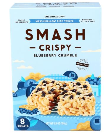 Smashmallow, Crispy Treat Blueberry Crumble, 6 Count, 6.9 Ounce