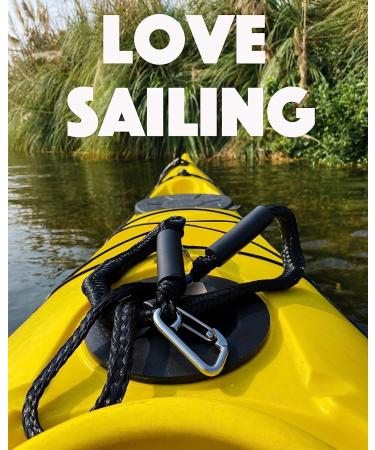 Bungee Dock Line 2-Pack with Stainless Steel Clip for Boats, PWC, Kayak, SeaDoo, Jet Ski, Pontoon, Canoe - Mooring Rope with Built-in Snubber and Accessories - Buy Online on GoSupps.com