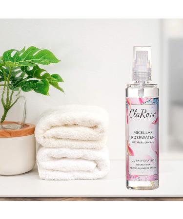 ClaRose - Micellar water enriched with hyaluronic acid and 100% natural vegan rose water 150 ml (pack of 2) - Buy Online on GoSupps.com