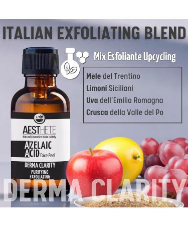  Aesthete Aeshete Azelaic Acid 10% Facial Peeling | 100 ml Rinsing Exfoliator with Fruit Acid Blend | For Oily Skin Combined Sensitive Skin | Anti Dilated Pores Pimples Dyschromia - Buy Online on GoSupps.com