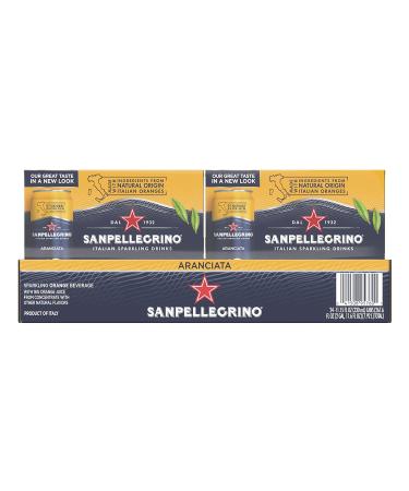 Sanpellegrino Aranciata Sparkling Orange Drink 24-Pack - 11.15 Fl Oz Cans - Buy Online on GoSupps.com
