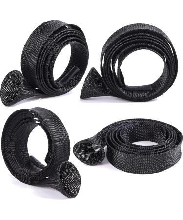 Witwatia Fishing Rod Cover 7 Pack - Pole Glove Protector Sleeve with Lanyard - Sea Fishing Accessories (Black) - Buy Online on GoSupps.com