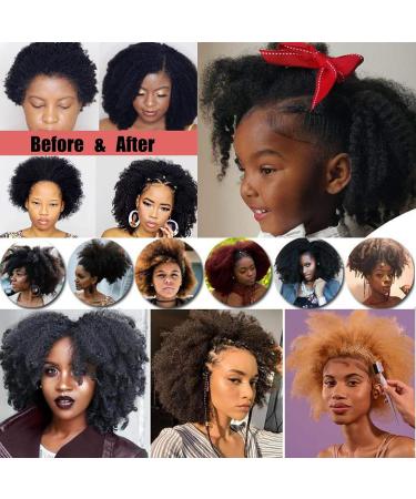 3 Packs Marley Twist Hair Crochet - Afro Kinky Bulk Curly Hair Extensions - Dark Black Synthetic Braids - Buy Online on GoSupps.com