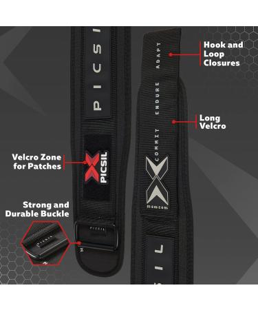 Picsil Lumbar Belt for Weightlifting - Ideal for Squats Cross Lifting & Lunges | Customizable 3 Colors 5 Sizes | International Shipping Available - Buy Online on GoSupps.com