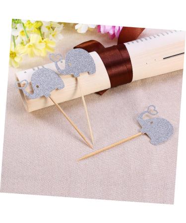 OFFSCH 3pcs Elephant Cupcake Picks Appetizers Fruit Cocktail Picks Jungle Gold Glitter Toppers Topper Heart Glitter Topper Heart Wedding Paper Cups Cupcake Topper Plate Sequins Silver medium - Buy Online on GoSupps.com
