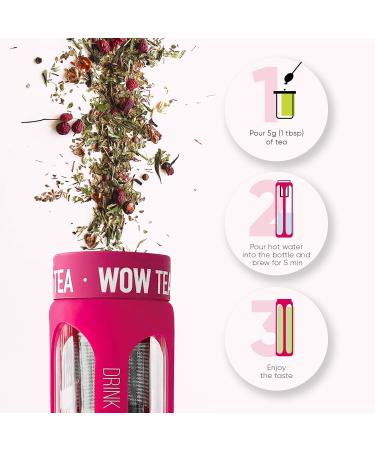  WOW TEA WOW TEA Detox Tea for Weight Loss: Detox Tea | Slim Fit T | Herbal Tea Blends for Detox and Weight Loss Green Tea Mate Pu-erh + Infuser | 150 g Made in EU - Buy Online on GoSupps.com