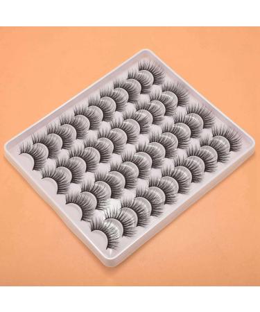 Potadak 40 Pairs 3D Fiber Lashes Natural False Eyelashes Dramatic Volume Lashes Makeup Extension Eyelashes - Buy Online on GoSupps.com
