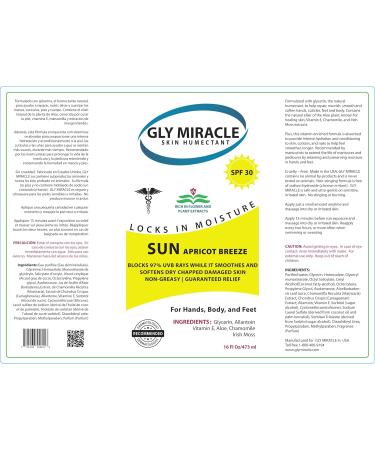 Buy SUN SPF30 Moisturizer - Hydrate & Protect Dry Skin with Broad Spectrum UV Block | 16 Oz Apricot Breeze - International Shipping Available - Buy Online on GoSupps.com