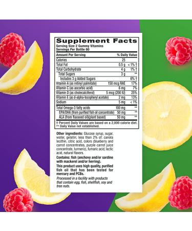 VitaFusion Omega-3 EPA/DHA 120 Gummies - Buy Online on GoSupps.com