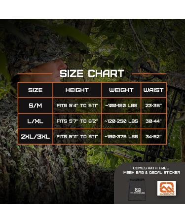 QuikCamo Mossy Oak 3D Leafy Suit - Large/XL NWTF Mossy Oak Obsession for Men | Turkey Hunting, Airsoft, Paintball, Birdwatching, Wildlife Photography - Buy Online on GoSupps.com