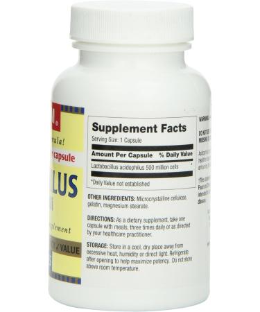 Optimum Acidophilus Lactobacilli Capsules 100 Count 100 Count (Pack of 1) - Buy Online on GoSupps.com