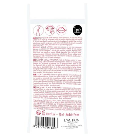 Buy L Action Paris Gentle Lip Scrub - Natural Sugar Pearls for Smooth Lips | Soothing Shea Mango & Jojoba Oil | 12ml - International Shipping Available - Buy Online on GoSupps.com