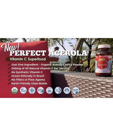 Perfect Supplements Acerola Powder 156g - Pure Cherry Vitamin C Superfood for Immune Support - Buy Online on GoSupps.com