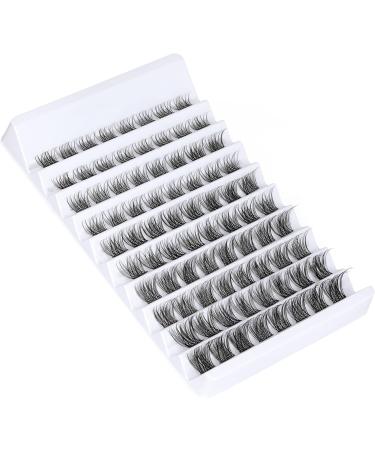 JIMIRE Fluffy Cluster Eyelash Extensions DIY Kit - 80pcs D Curl 8-16mm Wispy Individual Lash Clusters - Buy Online on GoSupps.com