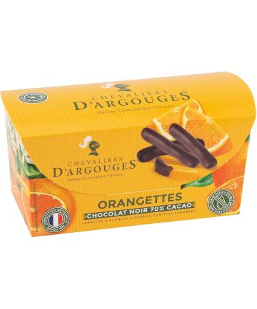 CHEVALIERS D'ARGOUGES French Master Chocolatiers - Orangettes coated in 70% dark chocolate - 190g tasting ballotin - Buy Online on GoSupps.com