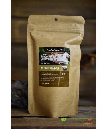 Aqualex Pack of 12 sachets of enzymes and minerals for shrimp, fish Size M