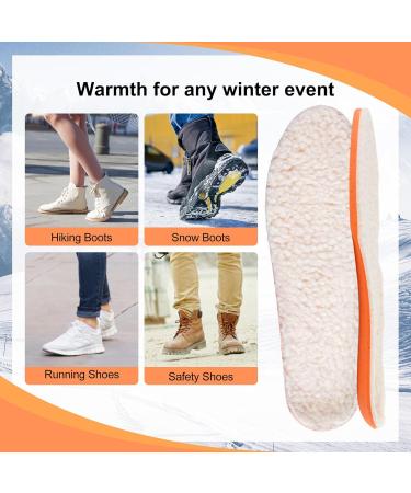 Lambswool Insoles for Men & Women - Soft Warm Wool Insoles with Arch Support for Boots & Winter Shoes - Buy Online on GoSupps.com