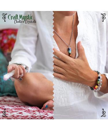 Bulk Set of 33 Real Gemstones & Crystals for Positive Energy | Chakra Healing Stones Necklace Bracelet Set - Ideal for Beginners & Spiritual Care - Buy Online on GoSupps.com