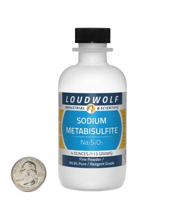 Sodium Metabisulfite/Fine Powder / 4 Ounces / 99.9% Pure