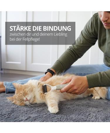 Slit Ear Sub Fur Brush - Pet Brush for Dogs Cats & Horses | Ideal for Long-Haired Breeds | Undercoat Comb for Knots & Mats - M-L - Buy Online on GoSupps.com