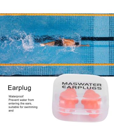 Noise Cancelling Earplugs for Sleeping | Reusable Silicone Waterproof Ear Plugs for Noise Reduction | Orange + PP Box - Buy Online on GoSupps.com