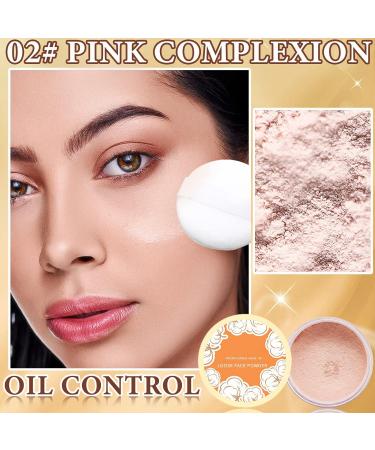 Loose Face Powder Oil Control Loose Face Setting Powder Matte Flawless Finish Make Up Setting Powder Lightweight Long Lasting Finishing Powder Soft Natural Focus Effect Makeup(2#) - Buy Online on GoSupps.com