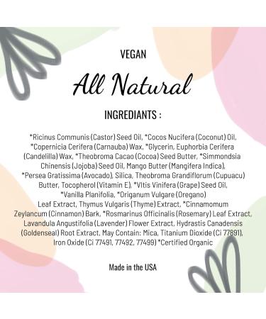 Mom's Secret Organic Vegan Lipstick - Precious Pink Shimmer (0.07 oz) | Made in USA, Gluten-Free, Cruelty-Free - Buy Online on GoSupps.com