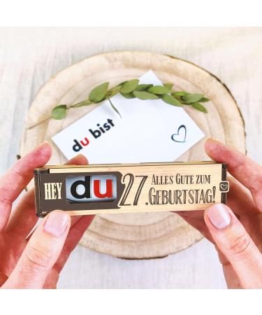 27th Birthday Chocolate Bar Gift Box - Unique Gift Ideas & Decorations for Men & Women - Buy Online on GoSupps.com