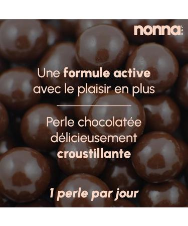 NONNA LAB - Skin - High Performance Marine Collagen | Proven Anti-Wrinkle Effectiveness | Anti-Aging Food Supplement - 1 Month Cure - 30 Chocolate Pearls - Made in France - Buy Online on GoSupps.com