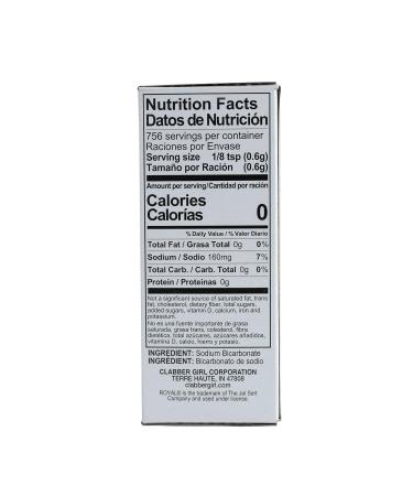 Royal Baking Soda 16oz (Pack of 24) - Bulk Baking Soda for Baking and Cleaning - Buy Online on GoSupps.com