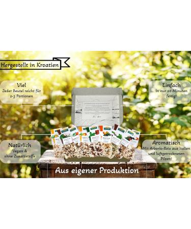 Dr. Ana Collection: 9 Vegan Risottos Tasting Package | Gluten-Free Italian Risotto | 100% Italian Arborio Rice | 9 Varieties (200g each) - Buy Online on GoSupps.com