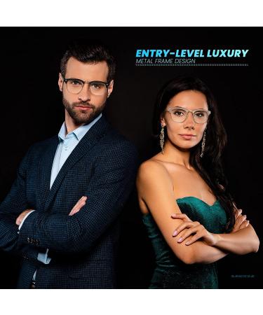 Racico 3 Pack Computer Blue Light Blocking Glasses for Men and Women - Anti Blu-Ray Gaming Lenses - Mattle Black/Tea/Clear - Buy Online on GoSupps.com