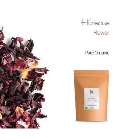 Hibiscus Tea - Organic Herbal Tea with Sweet & Tart Flavor | 200g Pack of Hibiscus Flowers for Premium Tea Experience - Buy Online on GoSupps.com