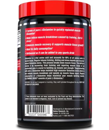 Nutrex Research Glutamine Drive - 60 Servings 300 Grams - Buy Online on GoSupps.com