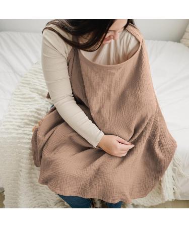 Buy Aohcae Breastfeeding Cloth - On-the-Go Nursing Cover & Silent Scarf in Brown & Coffee - Buy Online on GoSupps.com