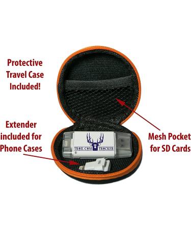 Trail Cam Tracker SD Card Reader for iPhone & Android - Fastest Game Camera Viewer for Deer Hunting - Includes Free Case - Buy Online on GoSupps.com