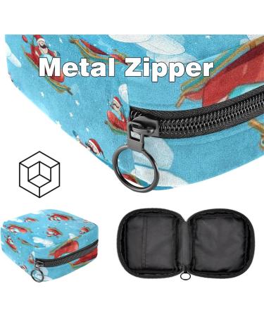 Shop Merry Christmas Women Bands Storage Bag - Travel Makeup Organizer for Menstrual Cups & Accessories | Big Capacity Color 3 | Pack of 1 - Buy Online on GoSupps.com