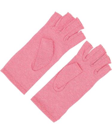 Arthritis Compression Gloves for Women - Soft Cotton Warm Fingerless Gloves - Buy Online on GoSupps.com