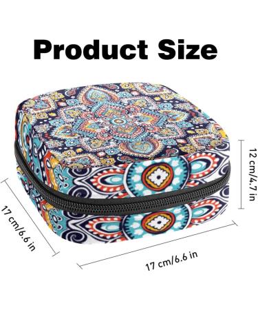 Stylish Storage Bags for Women's Bandages | Bohemian Flower Pattern | Portable Menstrual Pad & Tampon Organizer | Perfect for School & Office - Buy Online on GoSupps.com