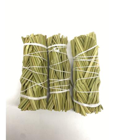 Spiritual Guide Sweet Grass for Smudging, Aromatherapy, Cleansing, Healing, Meditation, Yoga & Vibe of Nature. All are 4 inches Long & Comes 3 in a Pack. 100% Natural, Green