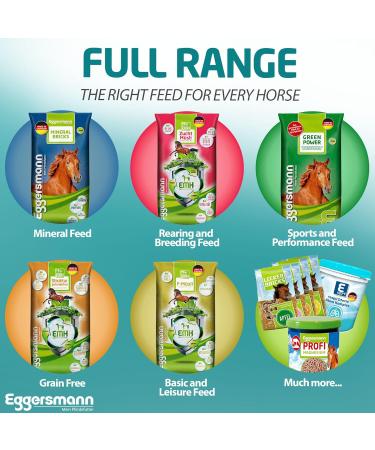 Eggersmann Mein Pferdefutter Vitalize Gastro Plus E Stomach Sensitive Horse Food Grain Free with Magnesium for Muscles and Ne - Buy Online on GoSupps.com