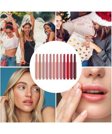 Lip Pencil - Long-Lasting Nourishing Intense Pigment | Glossy Lipstick for Makeup - For Mother Wife Girlfriend Friends Travel Home University Dates Beach - Buy Online on GoSupps.com